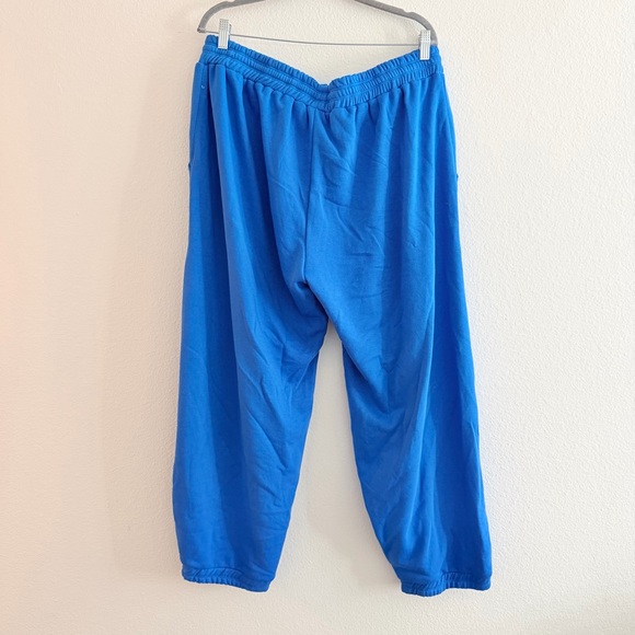 Anthropologie Women’s Daily Practice Blue Cotton Blend Graphic Joggers NWT - Picture 4 of 6